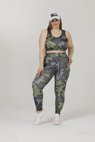 Lady Lingerie Plus Size Crop Athlete Set
