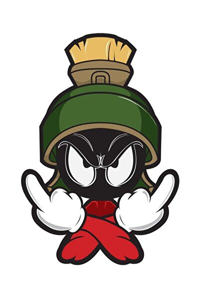 MegaSticker ملصق Marvin 15x10 سم للدراجة النارية والخوذة والكمبيوتر المحمول و...