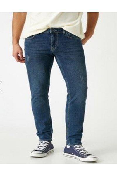 Koton 3wam40015bd Skinny Ανδρικό Jean Pants Petrol