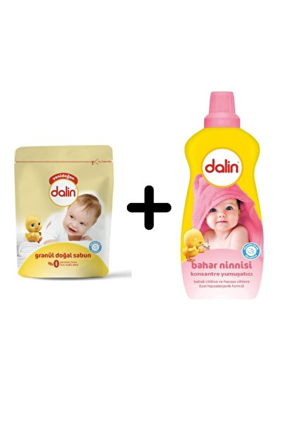 Dalin Granül Doğal Sabun 500 Gr + Konsantre Yumuşatıcı Bahar Ninnisi 1200 Ml