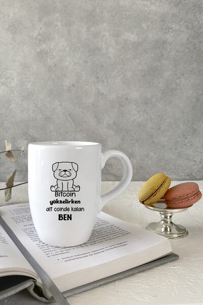 Vivas Alt Coinde Kalan Ben Beyaz Kupa Bardak Kahve Kupası Kupa Bardak Kahve F...