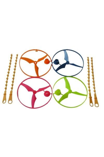 BULDUK 50 Adet Ufo Floresan Uçan Daire Pervane Oyuncak - Uçabilen Oyuncak