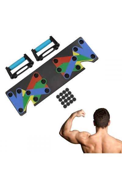 Buffer Çok Fonksiyonlu Katlanabilir Şınav Tahtası Platformu Fitness Spor Kond...