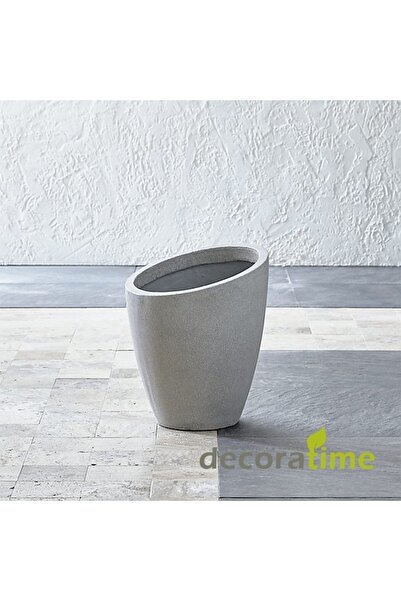 decoratime Dekoratif Fiber Furya 45x45x90 Büyük Saksı