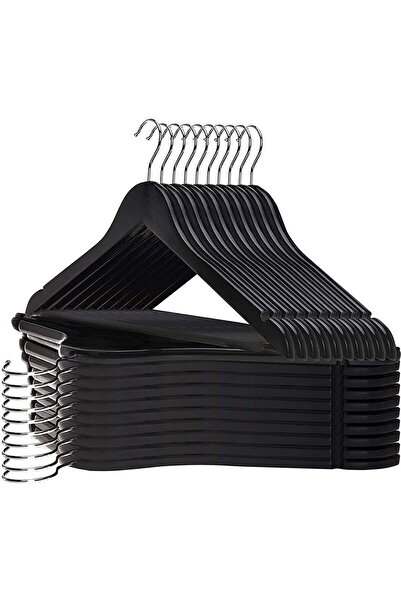 Lira 21 قطعة من شماعات الملابس البلاستيكية ذات المظهر الخشبي، شماعة السراويل ...