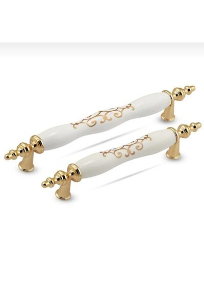 STR MOBAKS Str Gold Osmanlı 96 Mm Polimer Dolap Mutfak Çekmece Vestiyer Kulpları (5 ADET)