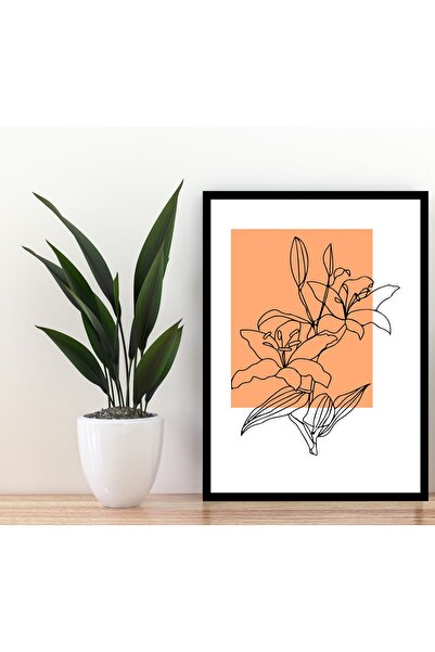 Deephediyem Ζωγραφική τοίχου με μαύρο πλαίσιο