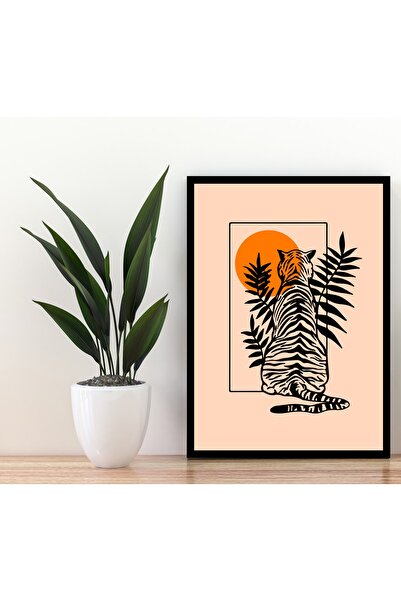 Deephediyem Ζωγραφική τοίχου με μαύρο πλαίσιο