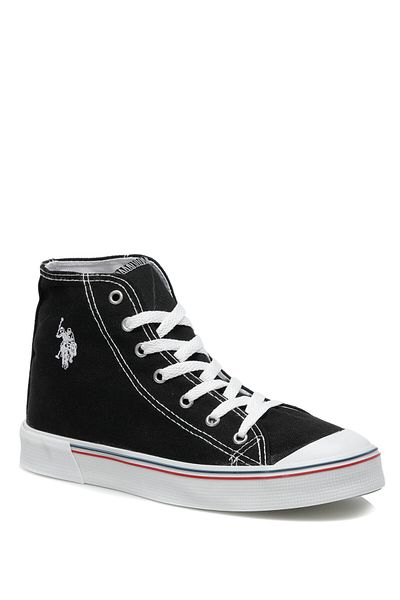 U.S. Polo Assn. Kean Hi Black Linen Unisex Daily Sports Boots