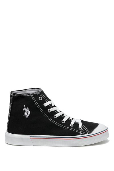 U.S. Polo Assn. Kean Hi Black Linen Unisex Daily Sports Boots