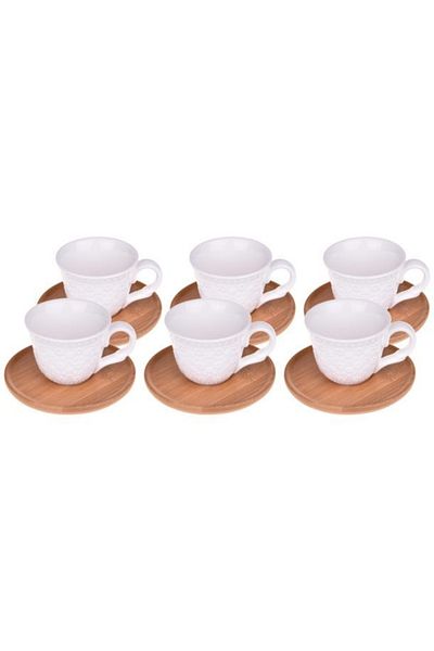Ünsal Showroom Bambum Flo 6-Person Coffee Cup Set B2773