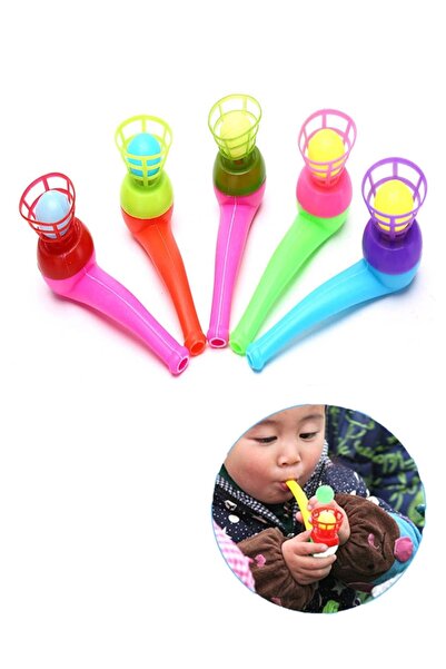 Ayver 1 Adet Saksafon Pipet Top Üfleme Oyunu Popit Eğitici Oyuncak