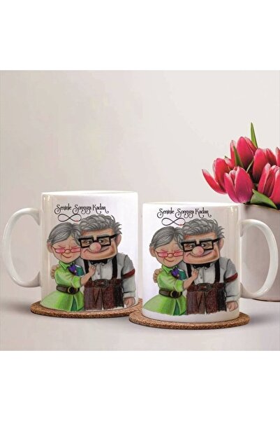 sıradışıhediyem كوب بمظهر علوي (سيتم إرسال قطعتين)