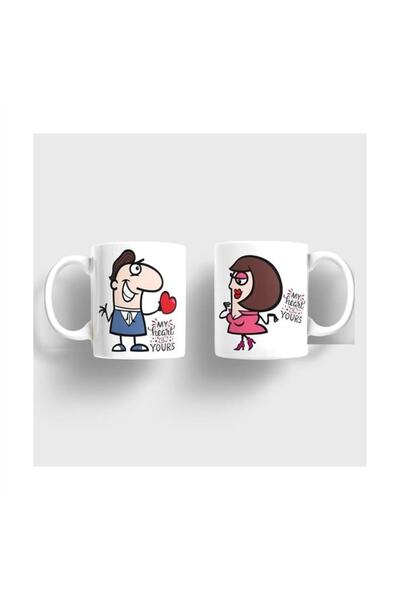 sıradışıhediyem أكواب Love Dear Couple (سيتم إرسال قطعتين)