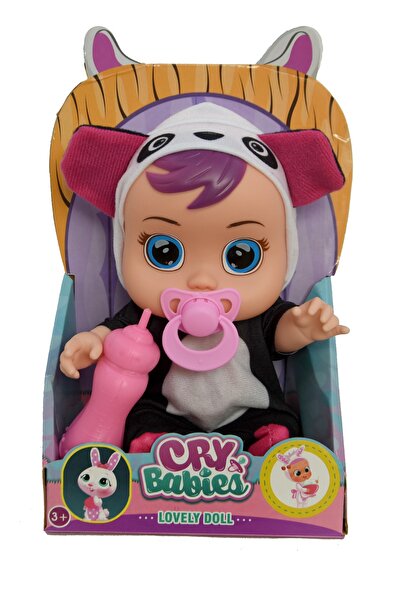 UDATOYS Ağlayan Bebekler Cry Babies Et Bebek Panda 25cm