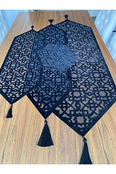 NURHAN HOME COLLECTION Нова модель Сельджук чорного кольору, комплект для віт...