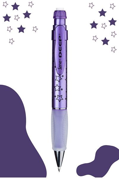 Serve Space Themed Deep Versatil Pen - Metallic Purple