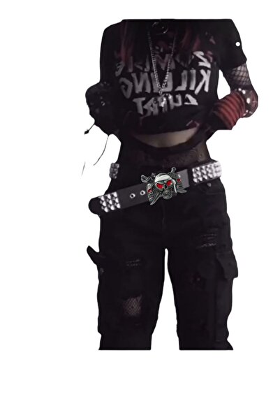 targay Cureaua cu cataramă stil cowboy, gotică, punk, metalică, cu piramide ș...