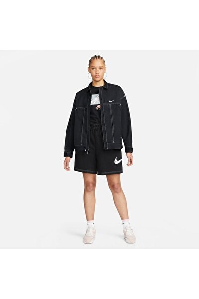 Nike Sportswear Swoosh Fleece High-waisted Kadın Şort