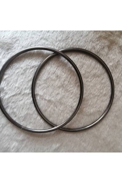 Genel Markalar Yuvarlak Metal Çanta Sapı Antrasit Gri