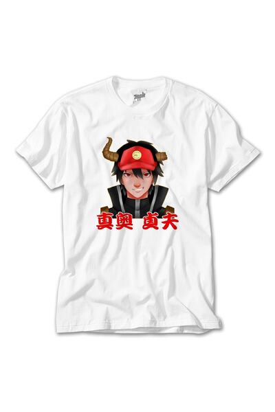 Z zepplin Бяла тениска Hataraku Maou Sama Sadao Maou