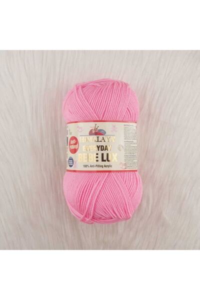 Himalaya Ață de tricotat manual Bebelux roz strălucitor pentru uz zilnic, pac...