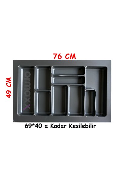 ORMAXX Ventus Kaşıklık 76*49 Cm Antrasit {en:69 Derinlik:40 Kesilebilir}