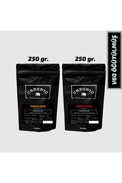 V60 Öğütüm Filtre Kahve, Costa Rica - Honduras (2x250 Gr.)