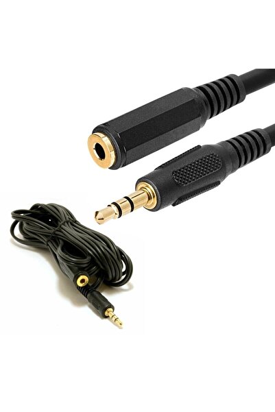 YILTECH 5 Metre Stereo Erkek/disi 5 Metre Kulaklık Uzatma Kablo
