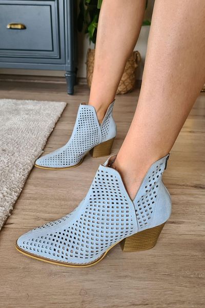 Topukla Footwear 019 1015 Γυναικείες καλοκαιρινές σουέτ μπότες