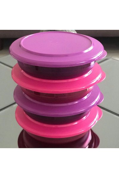 Tupperware Kristalin Appetizer Plates 350 ml Set of 4