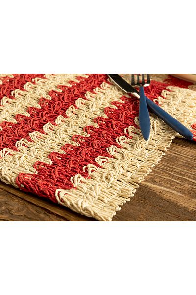 English Home Minka 2-pack American Service - Κόκκινο χαρτί 30x45 cm