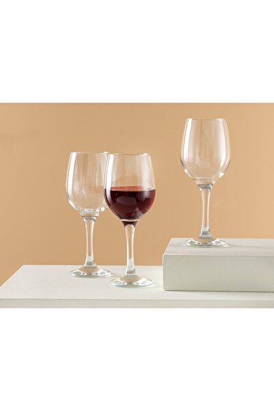 English Home Palma Cam 3'lü Kadeh 300 Ml Şeffaf