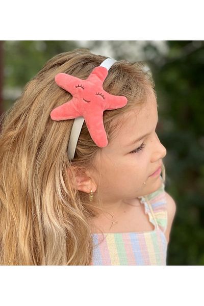 QUEEN AKSESUAR Summer Cute 3D Dimensional Starfish Pomegranate Flower Crown Children's Adult Crown