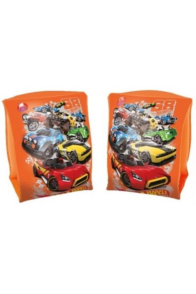 BESTWAY كم ذراع هوت ويلز مرخص باللون البرتقالي للأطفال للجنسين مقاس 23 × 15 سم 93402
