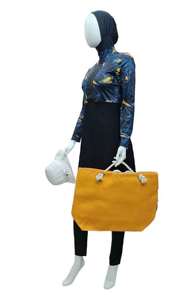Dragora Costum de baie Hijab 6 piese Lycra acoperit complet