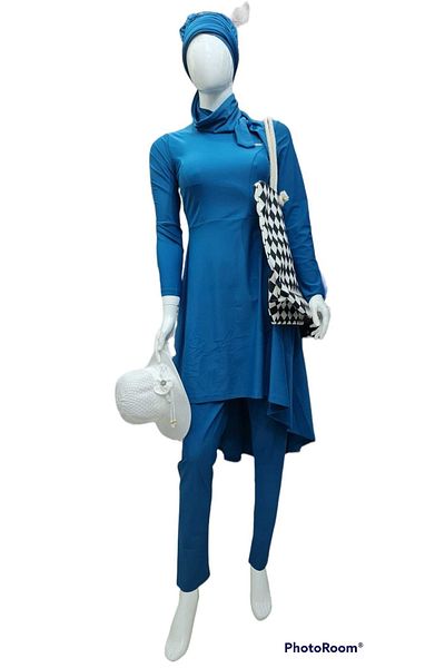 Dragora Costum de baie Hijab 6 piese Lycra acoperit complet