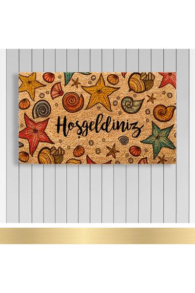 Paspashello , Design Koko Kapı Önü Paspas / Pvc Taban / Model; Deniz Esintisi