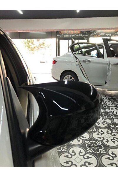 Batman Bmw E90 Makyajlı Yarasa Ayna Kapağı Pianoblack Abs Plastik