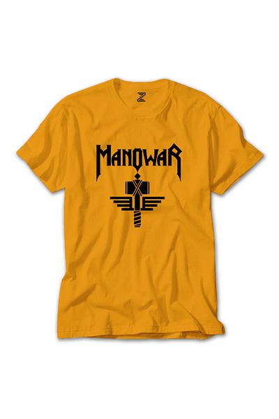Z zepplin Κίτρινο T-shirt Manowar Hammer Sign
