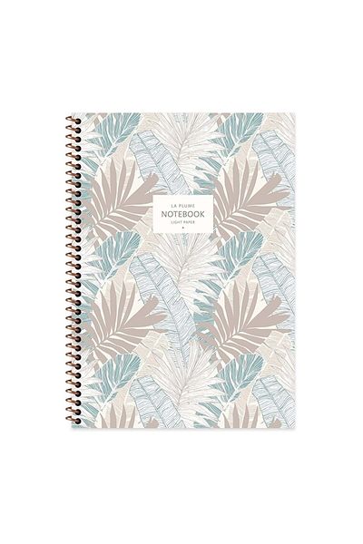 KESKİN COLOR Caiet La Plume Leaves16,5*22,5 Cm 80 Yp. Copertă Carton Carate Spr.