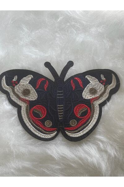 Gönülden Tasarım 26x18 Cm Aplicație Broderie Fluture Colorat