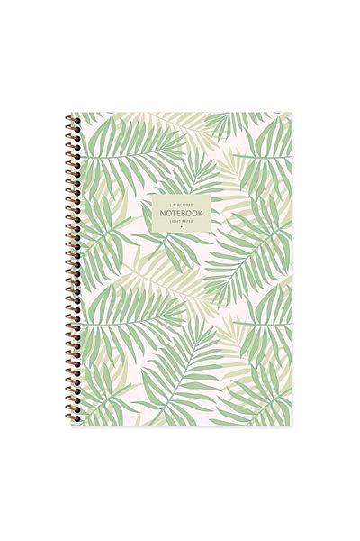 KESKİN COLOR Caiet La Plume Leaves16,5*22,5 Cm 80 Yp. Copertă Carton Carate Spr