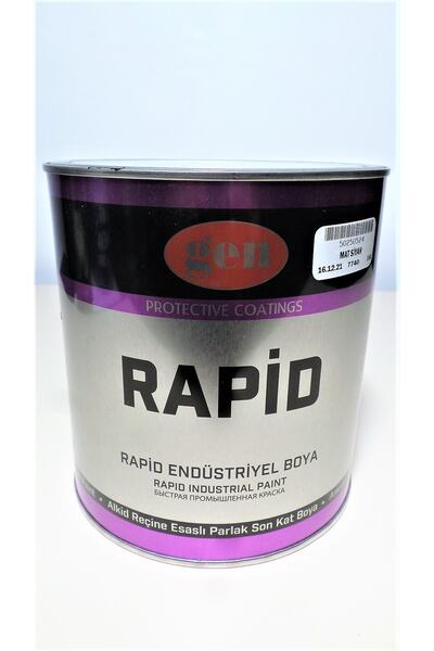 gen Yağlı Boya (Hızlı Kuruyan) -Rapid Endüstriyel Boya -Mat -Siyah -3kg. -GEN