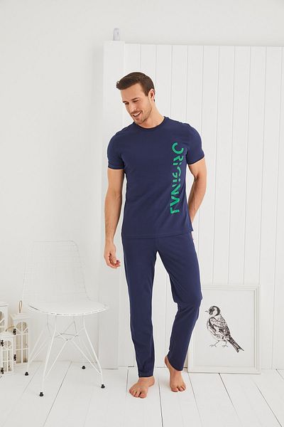 Svm 9274 Men's Pajama Set - Printed