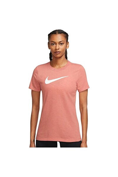 Nike W NK DRY TEE DFC CREW γυναικείο μπλουζάκι πορτοκαλί