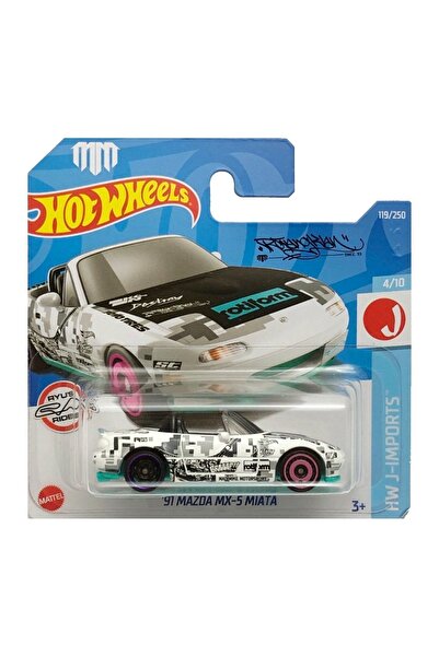 HOT WHEELS 1:64 J-ımports '91 Mazda Mx-5 Miata Orijinal Model Araba