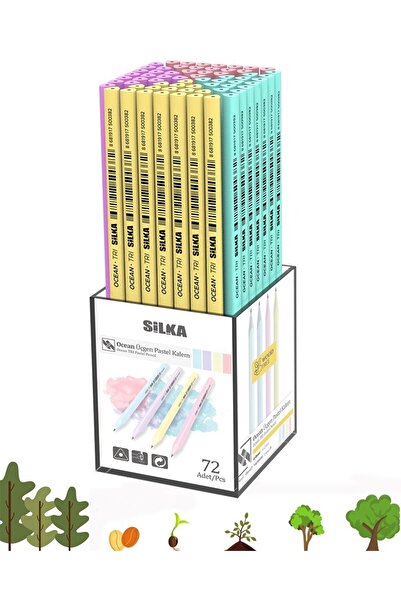 Silka Kaly Üçgen Pastel Kurşun Kalem 144'lü