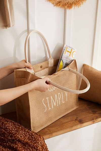 Ocean Home Textile Τσάντα Live Simply Jute 42 X 12 X 35 cm