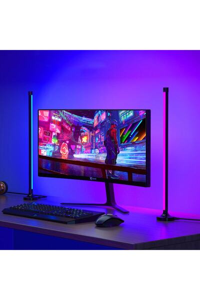 UpWay Dolgu Led Işık Usb 16 Renk Kumandalı 40 Cm Rgb Aydınlatma Gece Lambası